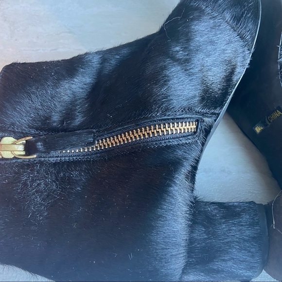 SENSO Paloma Black calf Hair Block Heel Booties size 36 leather - Picture 9 of 9